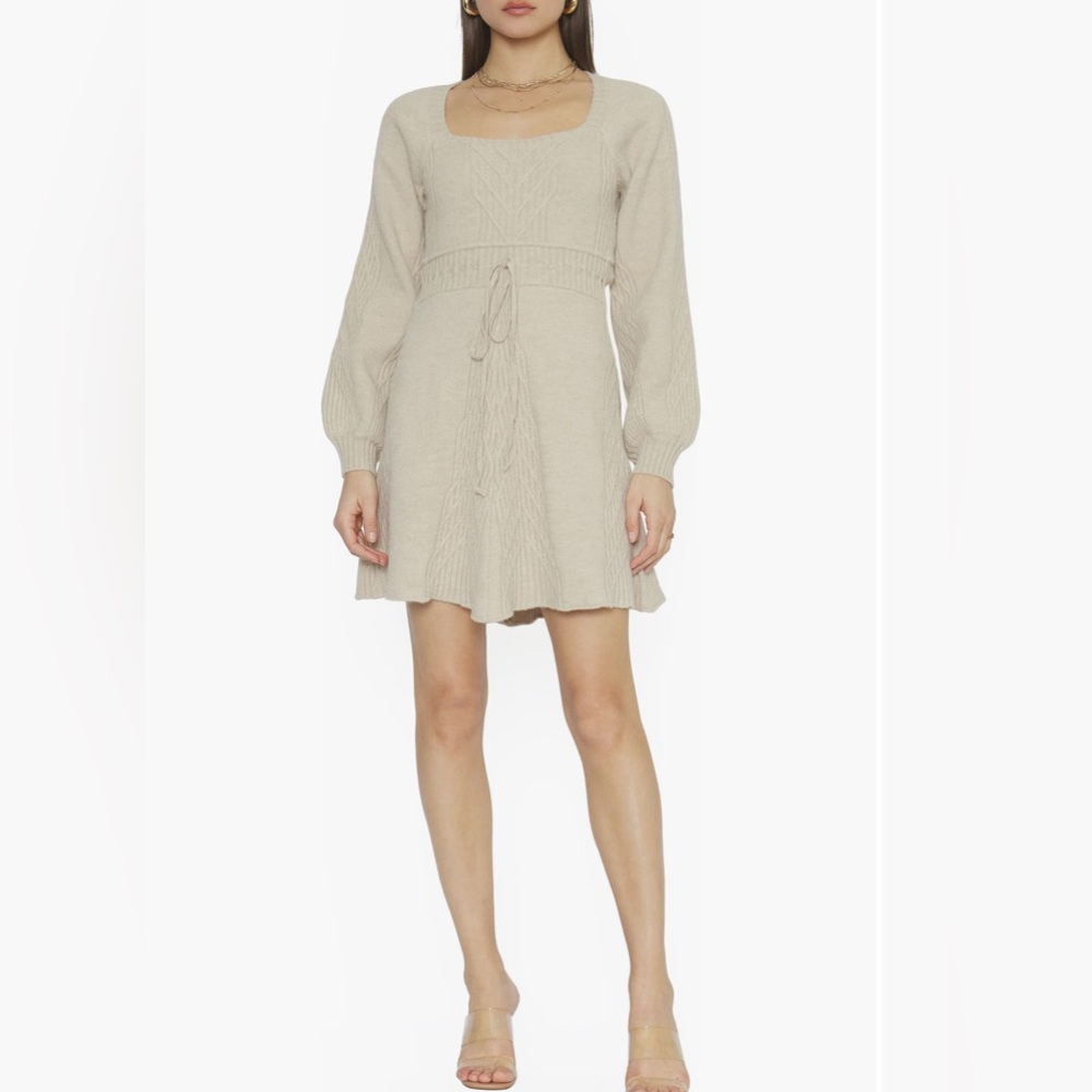 4SI3NNA OPEN BACK SWEATER DRESS SIZE S